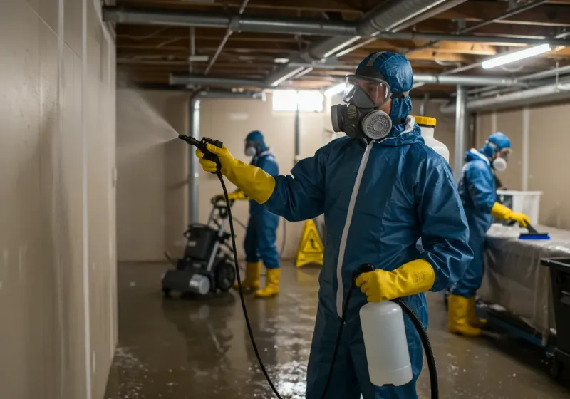 Basement Sanitization and Antimicrobial Treatment process in Maili, HI